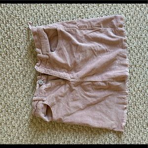 Light pink corduroy skirt